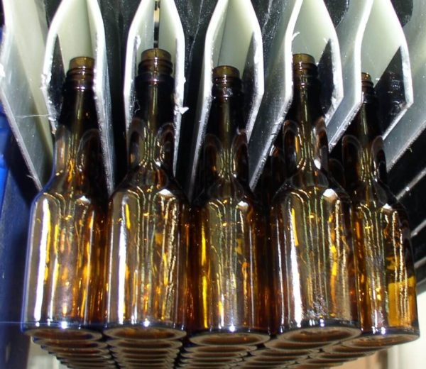 Pince de préhension gonflable pour palettisation bouteille verre